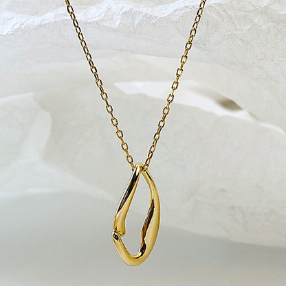 925 Srebrena Ogrlica, Lančić - 14k Pozlata - Podesivi - S076