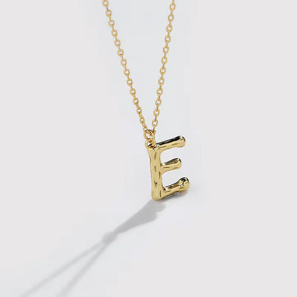 925 Srebrena Ogrlica, Lančić - 14k Pozlata - Slovo - Podesivi - S071