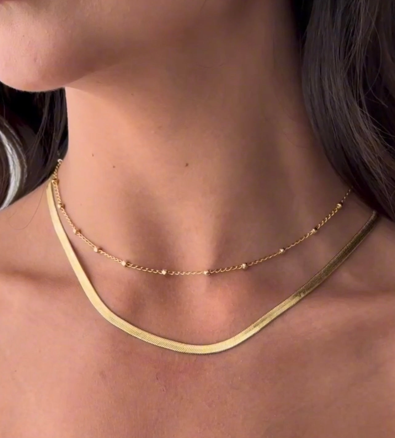 925 Srebrene Ogrlice, SET, 14k Pozlata - S036+S037