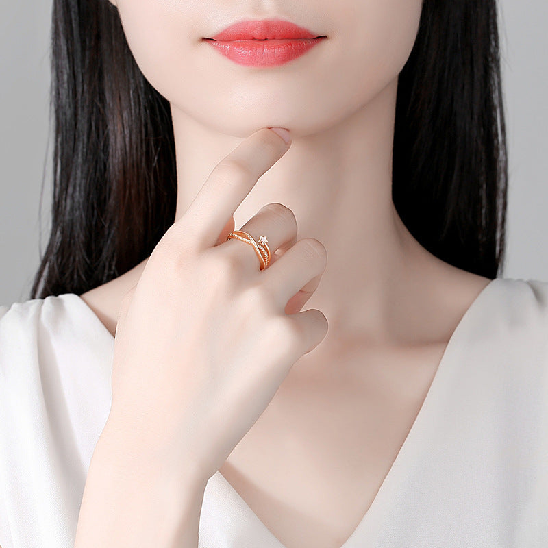 925 Srebreni Podesivi Prsten - R036