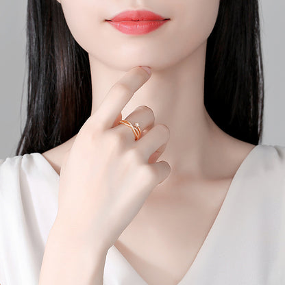 925 Srebreni Podesivi Prsten - R036