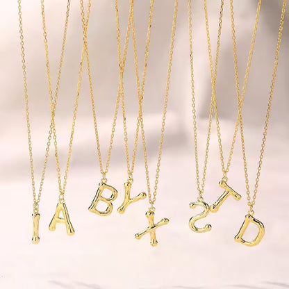 925 Srebrena Ogrlica, Lančić - 14k Pozlata - Slovo - Podesivi - S071